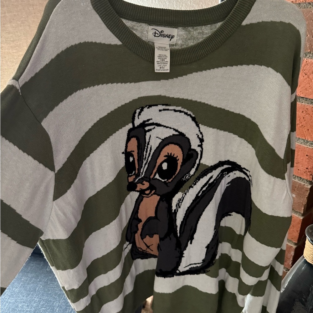 Disney Parks Bambi Flower Knit Sweater